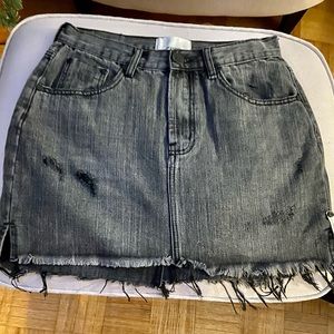 One Teaspoon black jean skirt size 29 new $65
